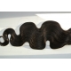 Clip in pás z pravých vlasů 43cm vlnitý – přírodní černá