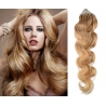 Vlnité vlasy Micro Ring / Easy Loop / Easy Ring / Micro Loop 50cm – přírodní blond