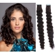 Kudrnaté vlasy pro metodu Pu Extension / Tape Hair / Tape IN 50cm - přírodní černé