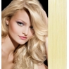 Vlasy pro metodu Pu Extension / TapeX / Tape Hair / Tape IN 60cm - nejsvětlejší blond